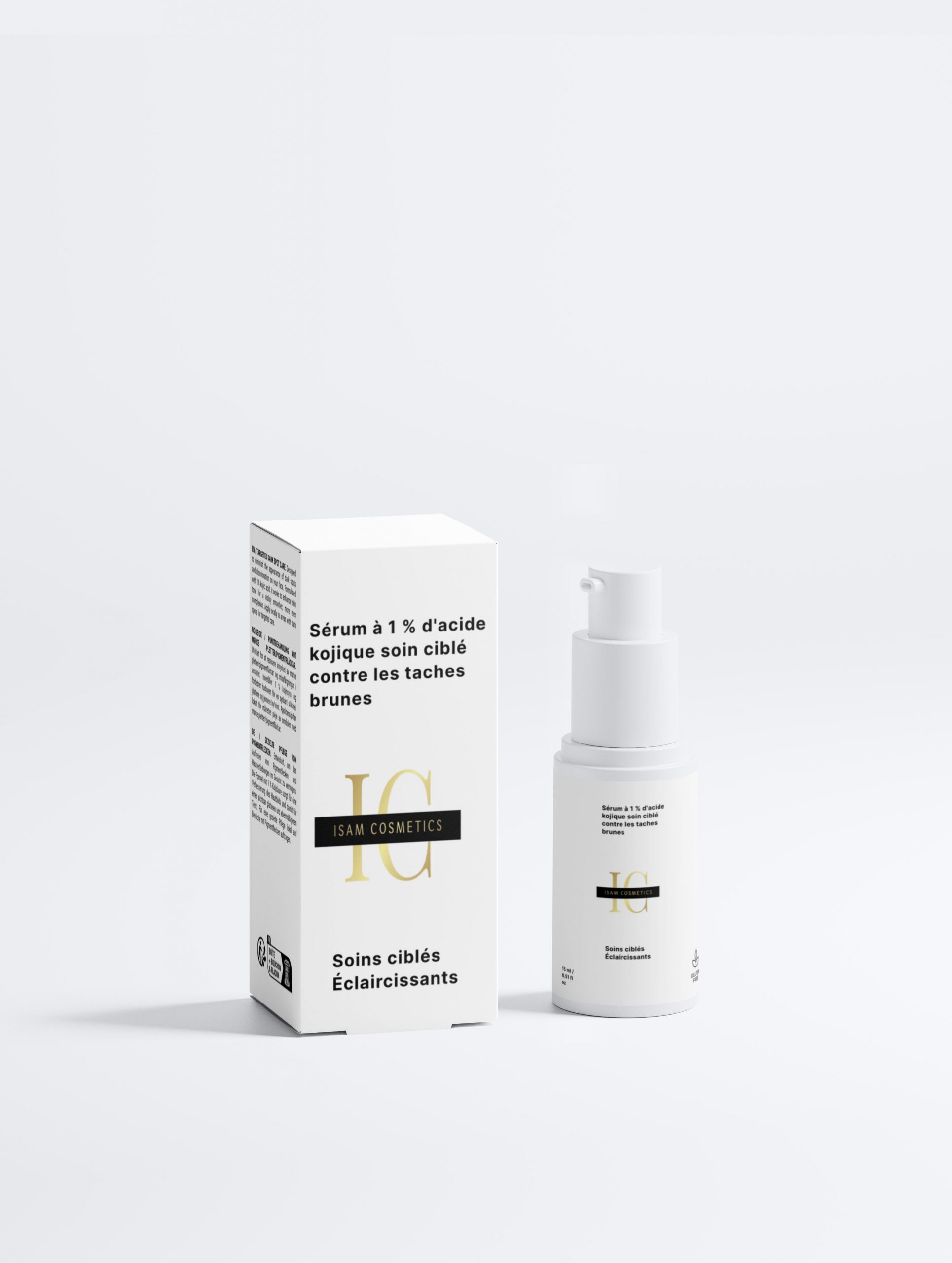 Sérum à 1 % d'acide kojique soin ciblé contre les taches brunes 15 ml