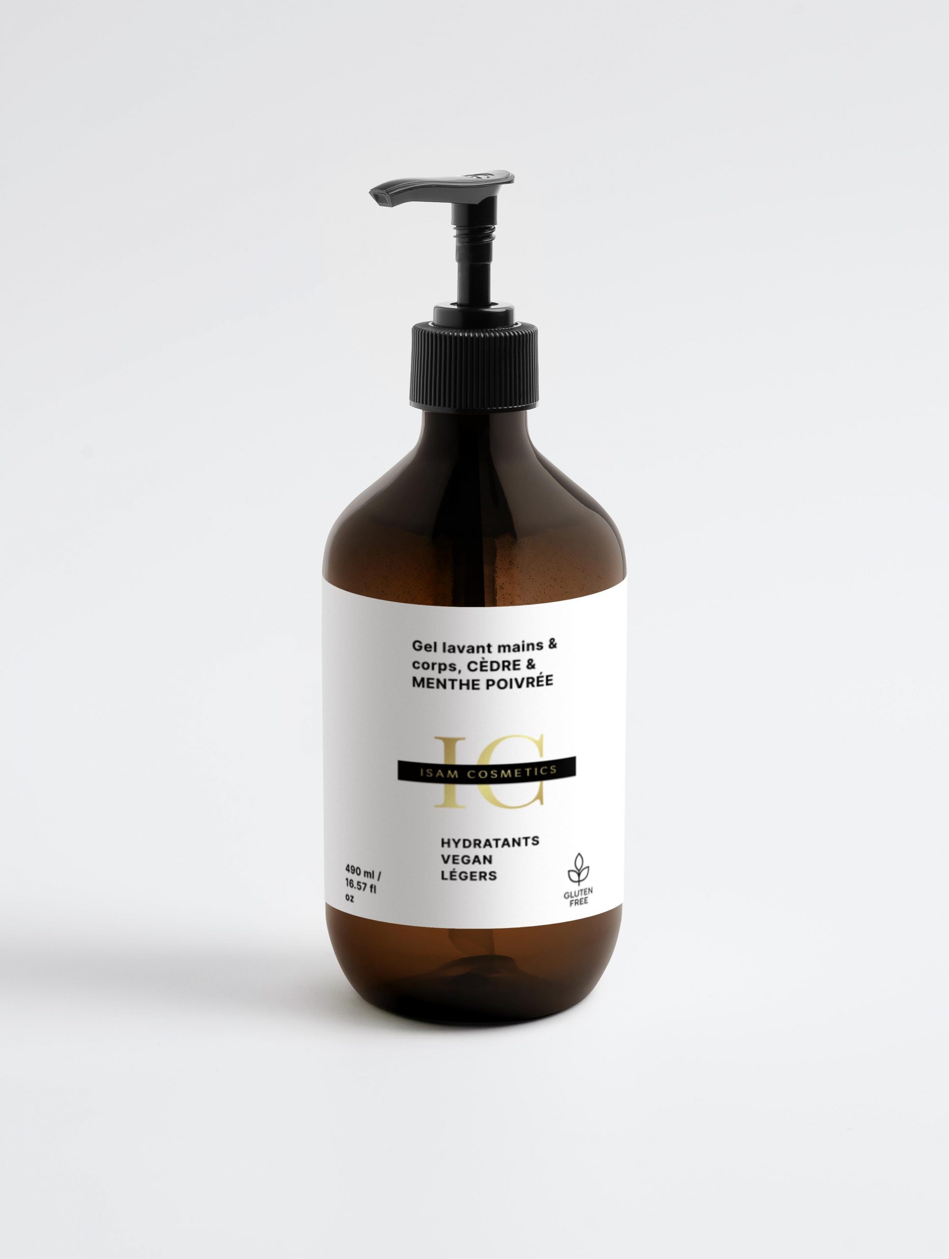 Gel lavant mains & corps, CÈDRE & MENTHE POIVRÉE 490 ml