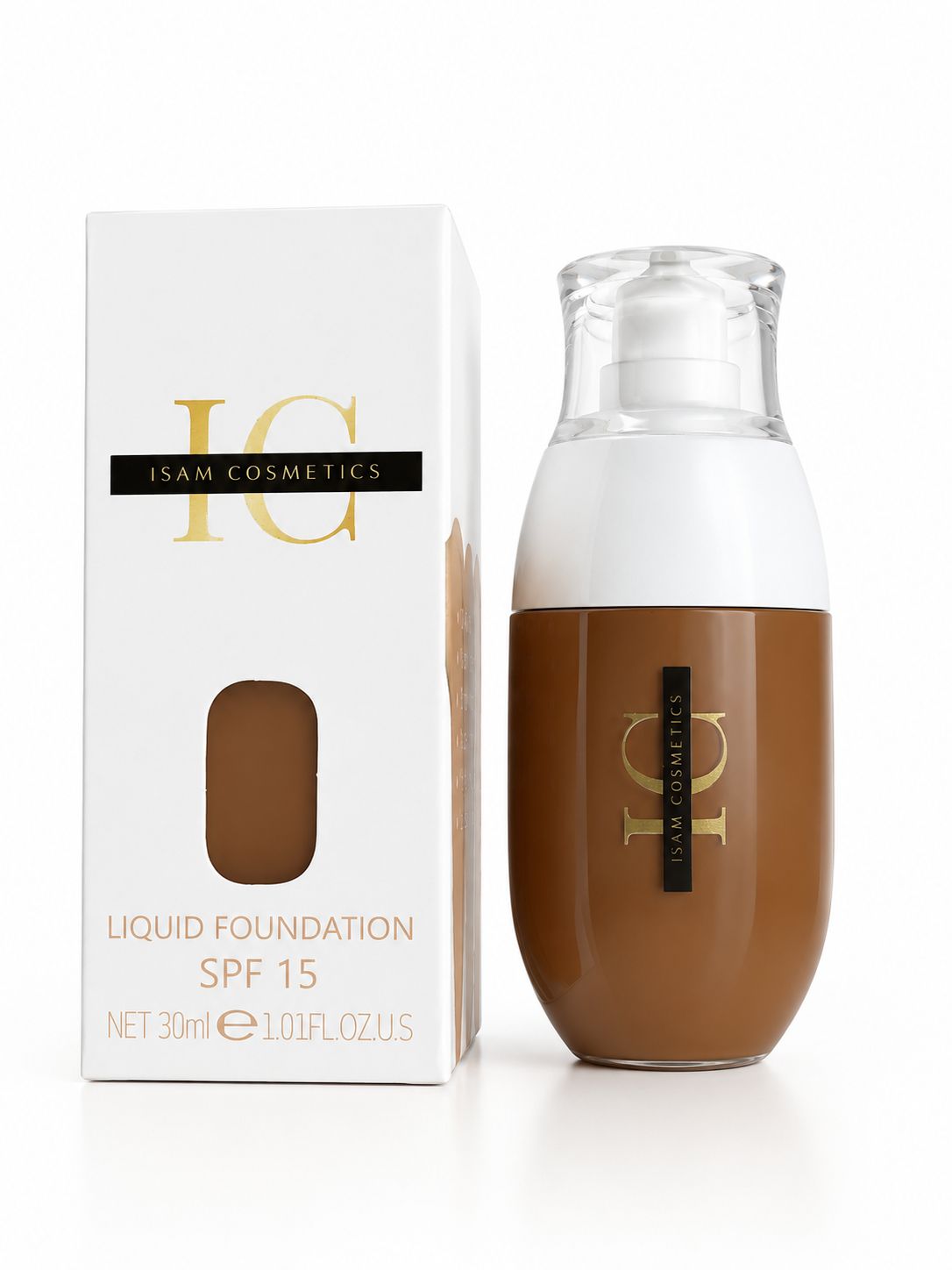ISAM COSMETICS – Liquid Foundation SPF 15 ✨ L1