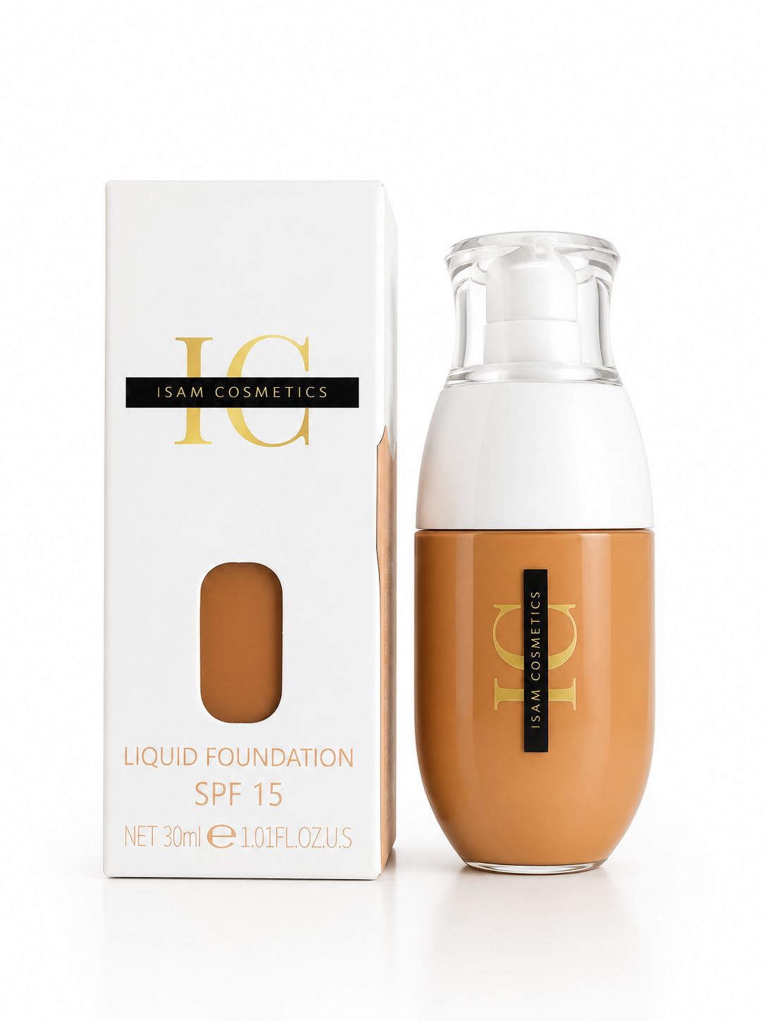 ISAM COSMETICS – Liquid Foundation SPF 15 ✨L3