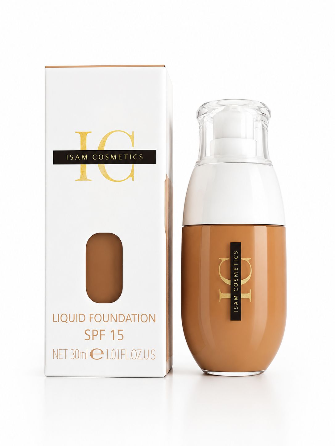 ISAM COSMETICS – Liquid Foundation SPF 15 ✨L4