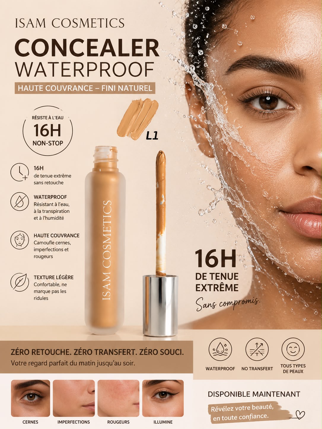 Concealer Haute Couvrance Waterproof 16H L1 – Image 2