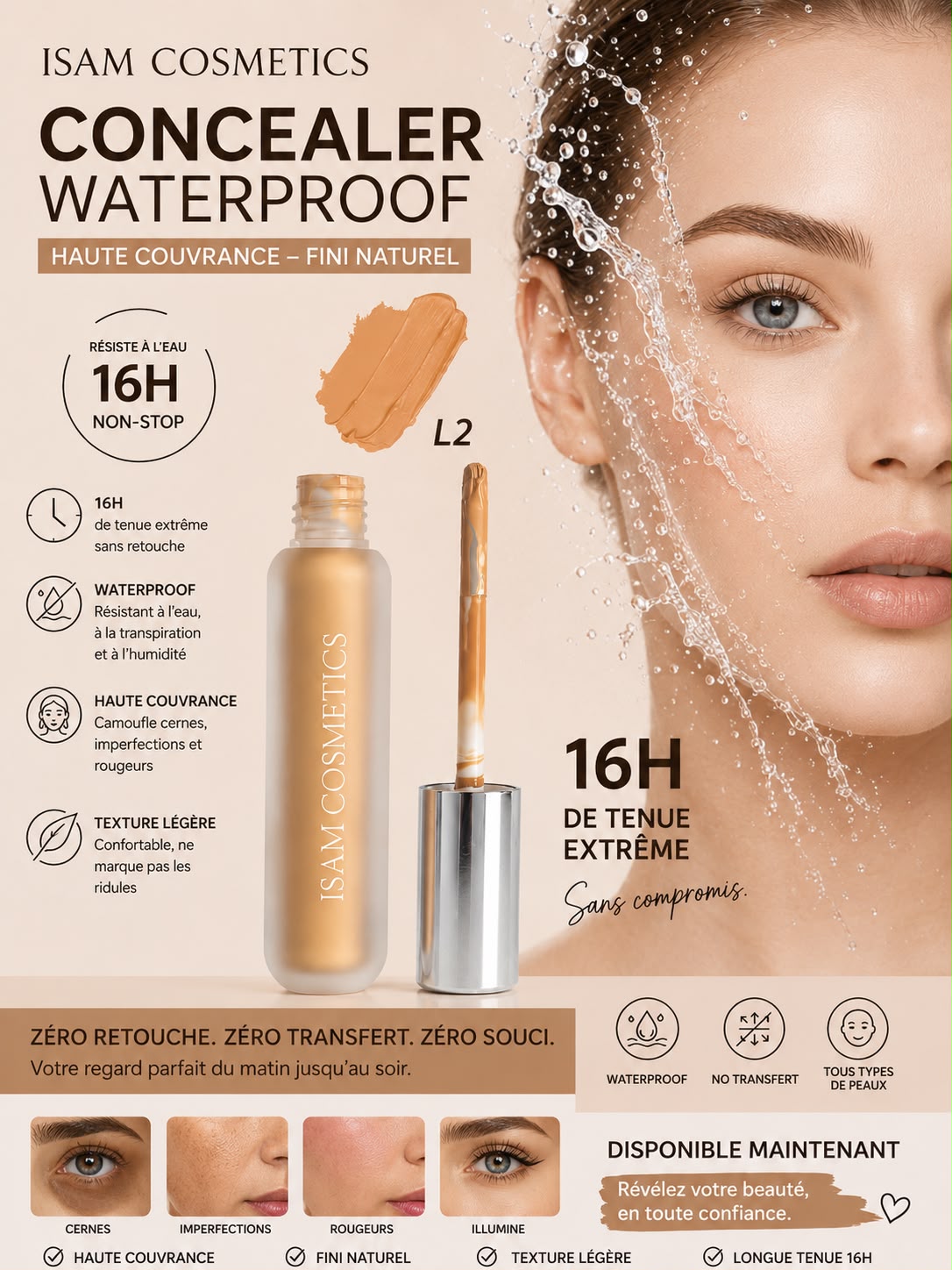 Concealer Haute Couvrance Waterproof 16H L2 – Image 2
