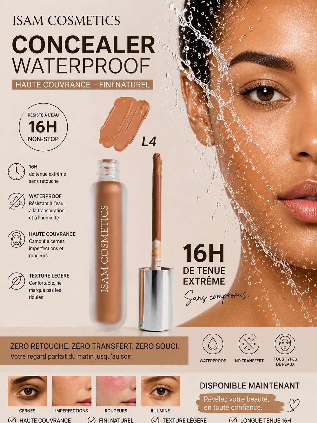 Concealer Haute Couvrance Waterproof 16H L4 – Image 2