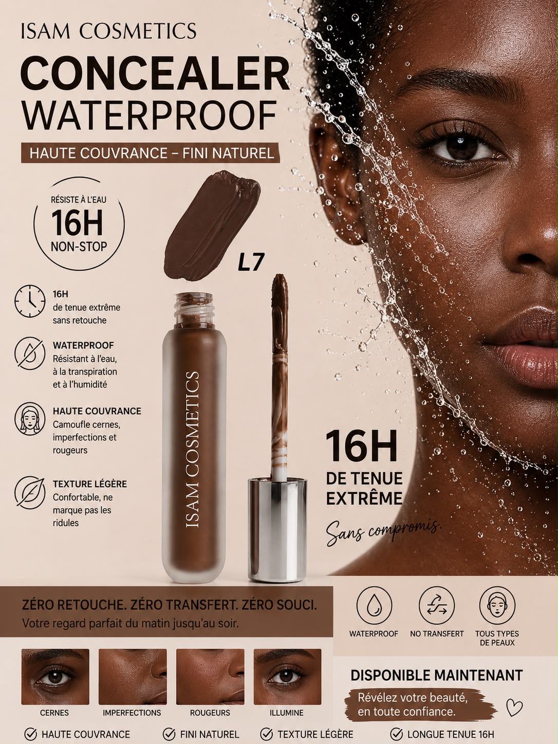 Concealer Haute Couvrance Waterproof 16H L7 – Image 2