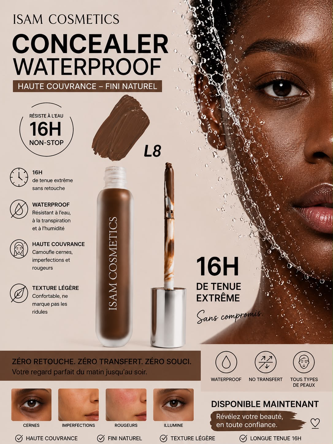 Concealer Haute Couvrance Waterproof 16H L8 – Image 2