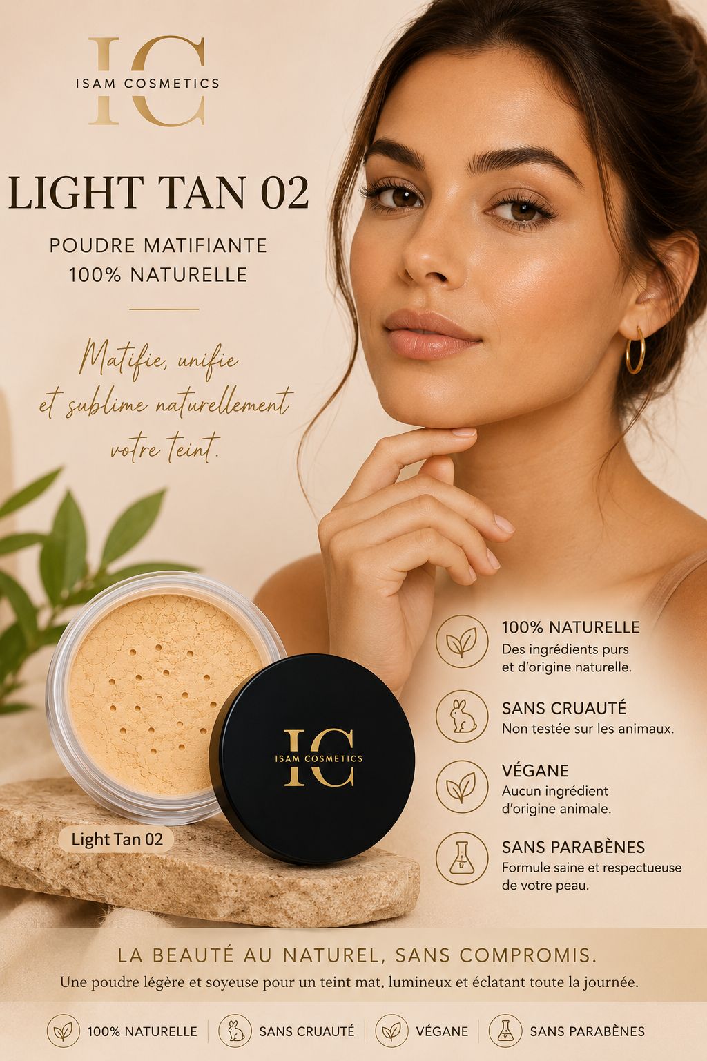POUDRE MATIFIANTE LIGHT TAN 02 – Image 2